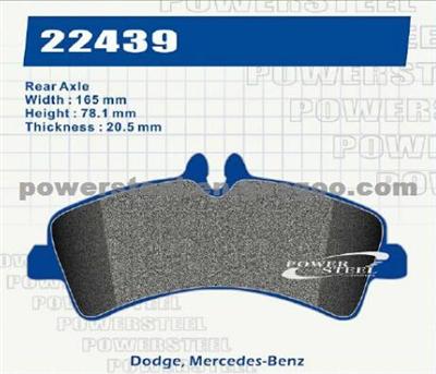 D1318 Brake Pads For Dodge, Mercedez Benz