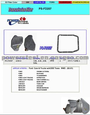 Transmission Filter For FORD (PS-FD207)