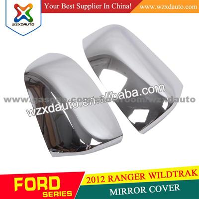 2012 RANGER SIDE MIRROR COVER ABS CHROME SHINE WILDTRAK RANGER 12-ON AUTO AFTERMARKET PARTS CAR ACCESSORIES WENZHOU