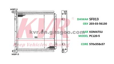 Oil Cooler For KOMATSU PC120-5 Oem203-03-56130
