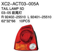 Replacement For ACCENT 03 Tail Lamp