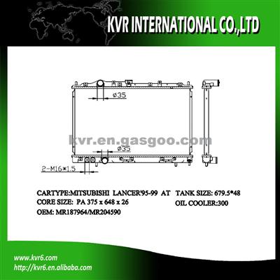 MITSUBISHI Brazed Radiator Oem MR187964