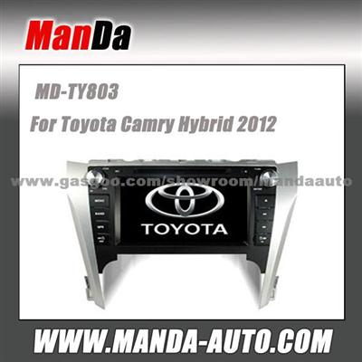 Car Gps Navigation With Mirror Link/DVR/TPMS/OBD2 For 10.1inch Touch Screen 4.4 Android System Toyota Camry Hybrid 2012