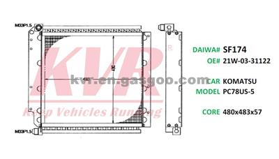 Auto Oil Cooler For KOMATSU PC78US-5 Oem 21W-03-31122