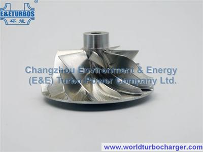 Titanium Billet Rebuild Compressor Wheel/Rueda Compresora RHF55V Fit Turbo VIFG/VIFH,VIET