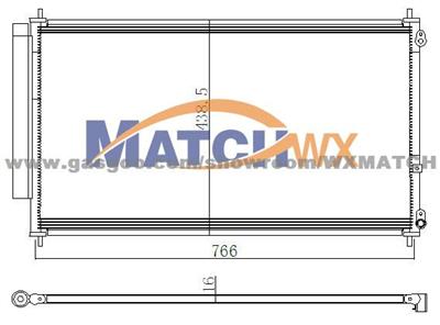 Condenser Honda Odyssey'05-10 80110SHJA01 MC0008