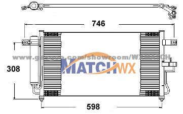 Condenser Hyundai Accent '00-06 9760625500 MC37003