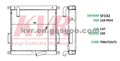 Oil Cooler For CATERPILLAR 320 Oem 118-9954