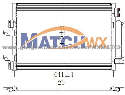 Condenser Jeep Copmass'11-13 68078975AA MC43015