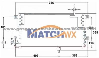 Condenser Land Rover Defender'94-97 MC38008