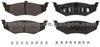 CHRYSLER PLYMOUTH Brake Pad D658 GDB1234 GDB4119