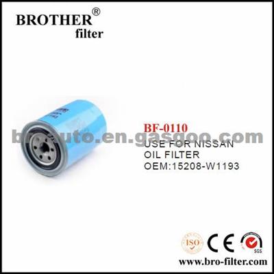 High Quality OEM Auto Oil Filter 15208W1193 For Nissan Car Fleetguard Oil Filter Lf9009