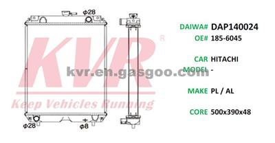 Truck Radiator For HITACHI Oem 185-6045