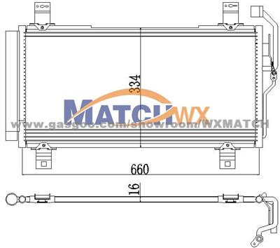 Condenser Mazda 6'03-08 GK2G-61-480K MC24009