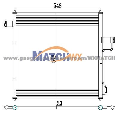 Condenser Mercury Mountaineer'98-01 F77Z19712BC MC19099