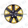 Black And Dark Yellow Wheel Cover