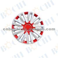 White And Red Wheel Cover