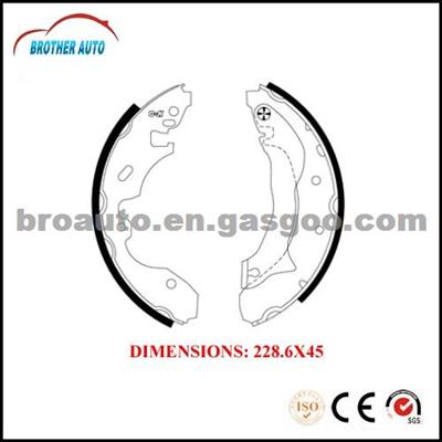 Durable Good Quality Semimetal OEM 93BB2200CB(AB) Car Brake Shoes For Ford CAPRI