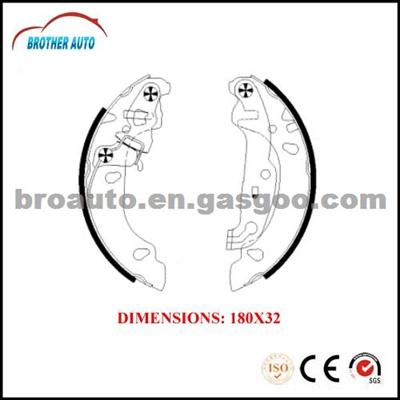 Durable Good Quality Semimetal OEM 1123789 Auto Brake Shoe For Peugeot Platform Brake Shoe For Truck