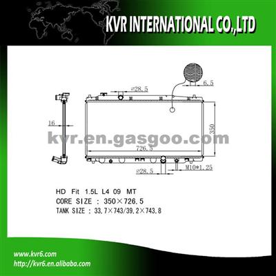 Brazed Auto Radaitor For HONDA CITY Oem 19010-RB7-Z51