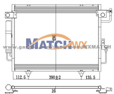 Condenser Mitsubishi Montero'01-06 7812A050 MC7030