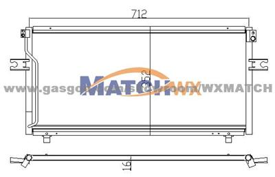 Condenser Nissan Altima'93-97 921102B000 MC2055