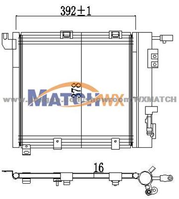 Condenser Opel Astra-F'98- 1850056 MC381006