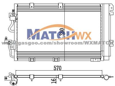 Condenser Opel 1850097 13129193 MC381010