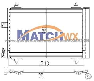 Condenser Peugeot 407'04 6455.CP 6455.FX MC13003