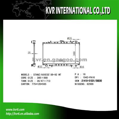 Aluminum For NISSAN BLUEBIRD 1.8 OEM 21410-55E01/55E00/58E00/51E00