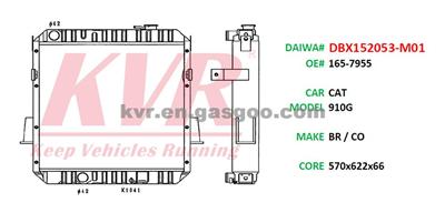 Radiator For CATERPILLAR 910G Oem 165-7955