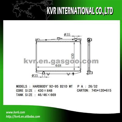 Competitive Radiator For NISSAN HARDBODY OEM 21450-09G11