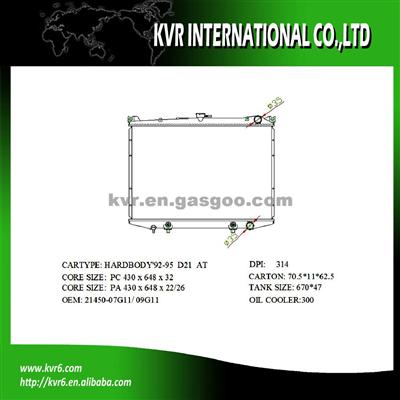 Assembly Radiator For NISSAN HARDBODY D21 3.0 I V6 OEM 21450-07G11