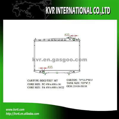 Radiator Assy Radiator For NISSAN NAVARA D22 2.7 OEM 21410-3S110