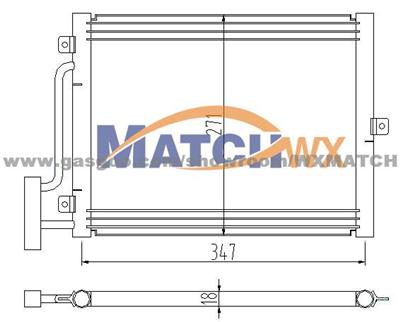 Condenser Porsche Boxter'97-04 MC58010