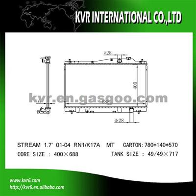 Assembly Radiator For HONDA STREAM Oem 19010-PSA-901