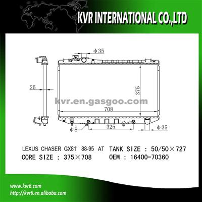 Radiator Assembly For CRESSIDA OE No.：16400-70360/70480