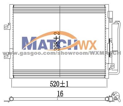 Condenser Renault Twingo'07- 8200448252 MC17011