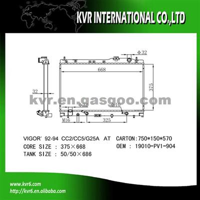 Radiator For HONDA VIGOR Oem 19010-PV1-904