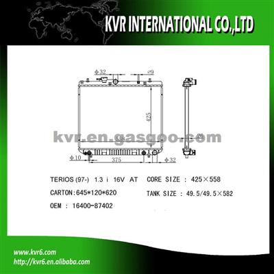 Performance Aluminum Radiator For DAIHATSU TERIOS Oem 16400-87402