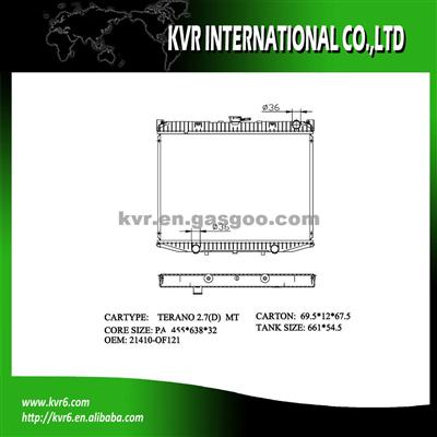 Brazing Radiator For NISSAN TERANO R20 2.7 TDi OEM 21410-0F121