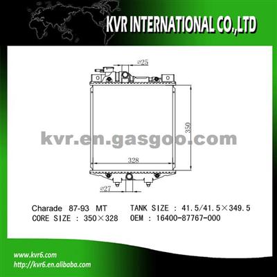 Car Cooling System Radiator For DAIHATSU CHARADE II G11,G30 Oem 16400-87767