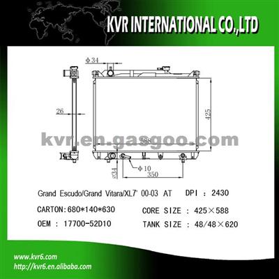 Auto Cooling Radiator For SUZUKI ESCUDO/GRAND VITARA Oem 17700-52D10