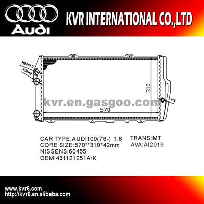 Car Radiator For Audi 100 (76-) Oem 443121251D