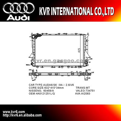 Car Radiator For Audi A6 / S 6 (94-) Oem 4A0121251L