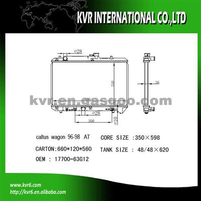 Radiator For SUZUKI CALTUS WAGON Oem 17700-63G11/63G12