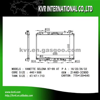 Aluminum Auto Parts For NISSAN VANETTE SELENA KVC23 OEM 21460-3C900