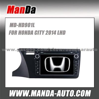 2 Din Car Audio For HONDA CITY 2014 LHD In-Dash Head Units Car Dvd Players Gps Satellite Navigation System