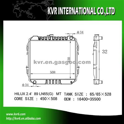 Toyota Cooling Radiator OEM 16400-35500