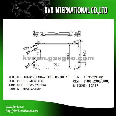 OE RADAITOR For NISSAN SUNNY B12 1.6 I OEM 21460-52A00/56A00